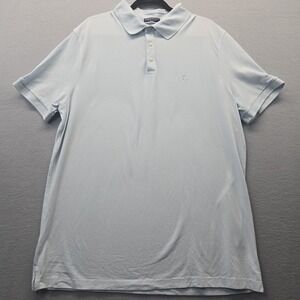 Charles Tyrwhitt Golf Polo Shirt Mens Size 2XL XXL Light Blue Blend Stretch